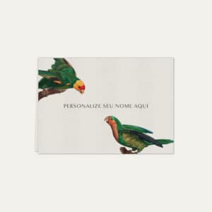 Papel de carta personalizado com desenho de aves e pássaros