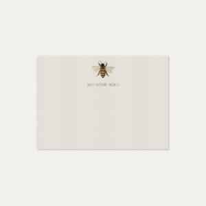 Papel de carta personalizado com desenho de abelha