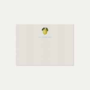 Papel de carta personalizado com desenho de limão siciliano